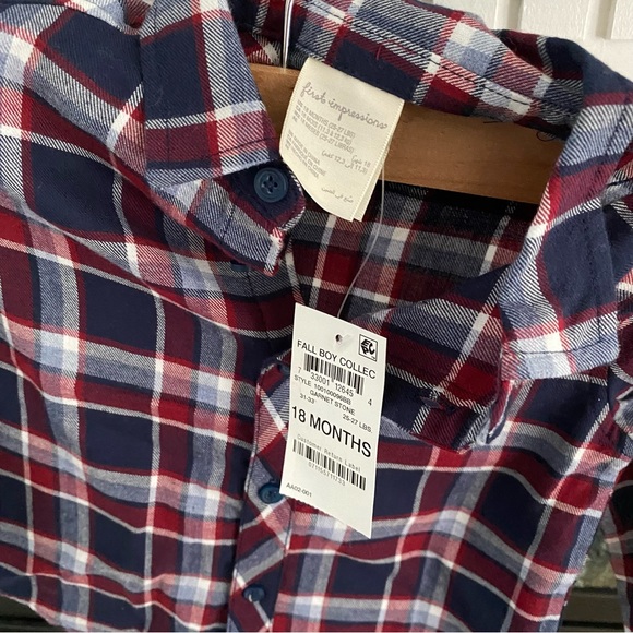 First Impressions Plaid Shirt and Jeans Set 18 months - Picture 7 of 7